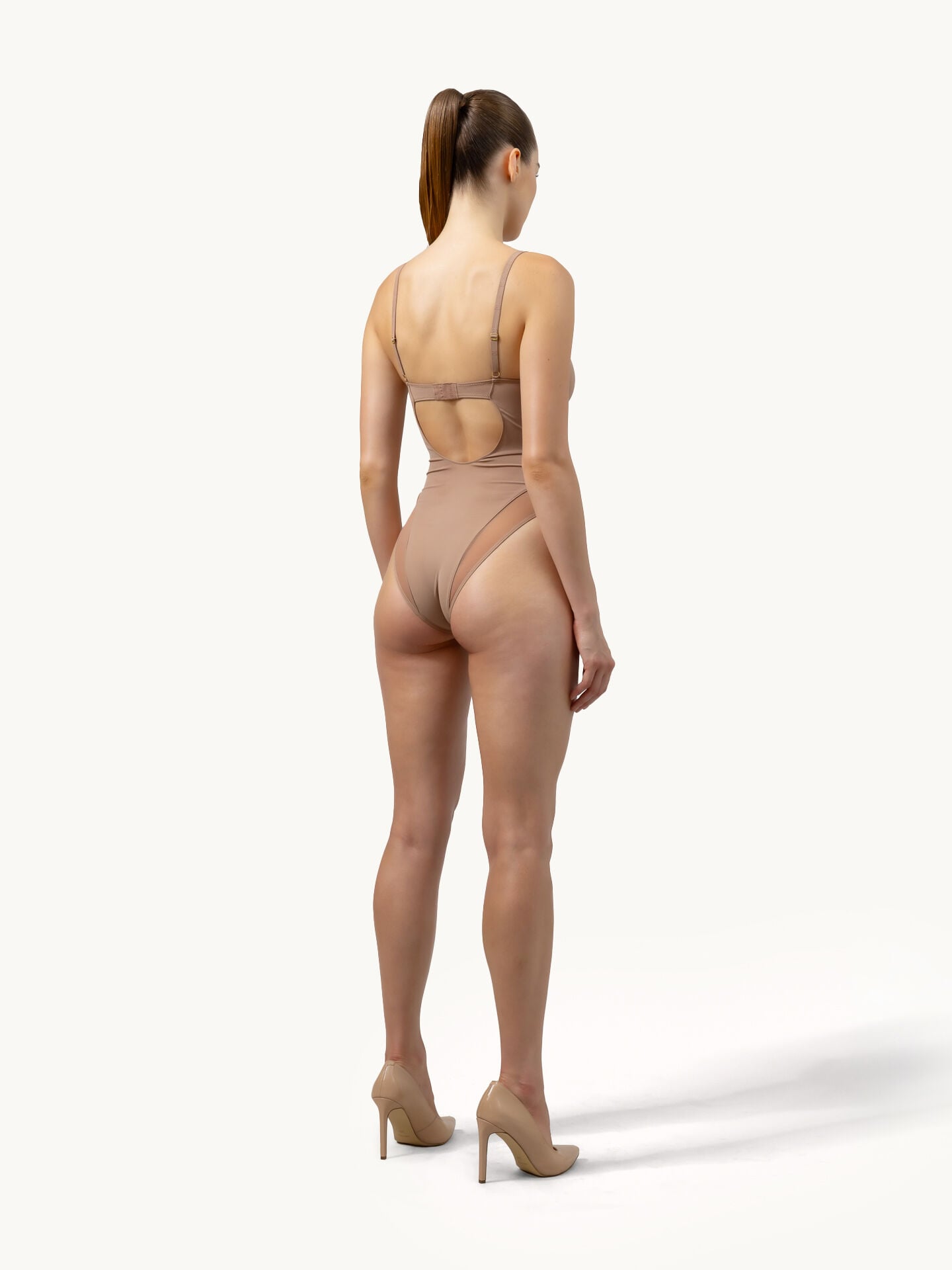 SHEER OPAQUE BODYSUIT