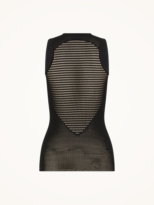 GRID NET TOP SLEEVELESS GRID NET TOP SLEEVELESS