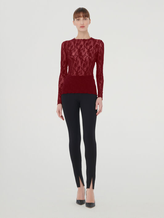 FLORAL LACE TOP LONG SLEEVES FLORAL LACE TOP LONG SLEEVES