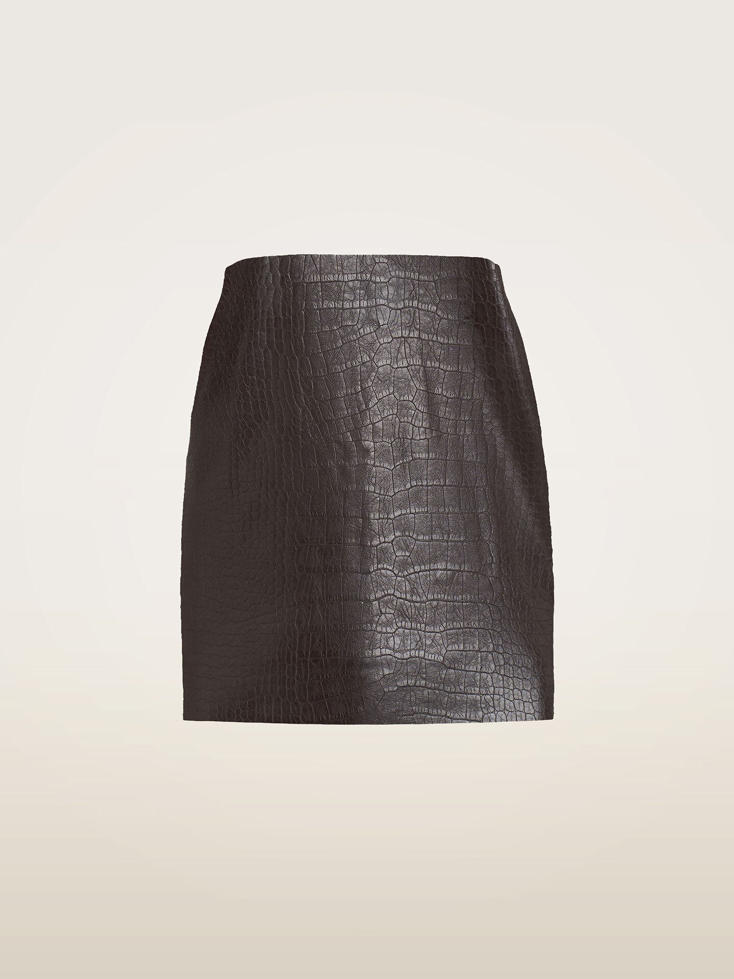 EMBOSSED ALLIGATOR MINI SKIRT EMBOSSED ALLIGATOR MINI SKIRT
