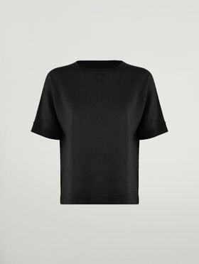MERINO BLEND TOP SHORT SLEEVES