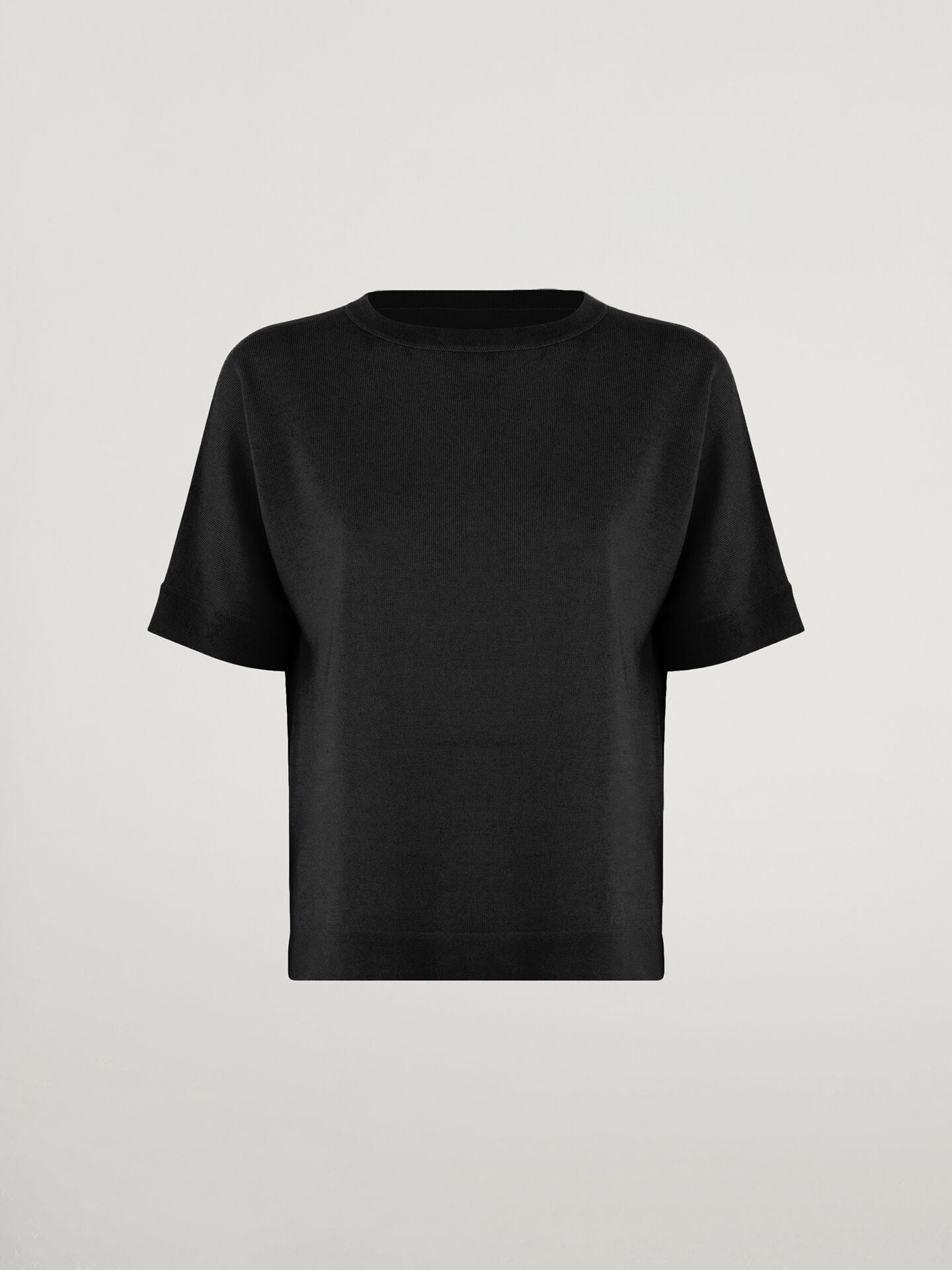 MERINO BLEND TOP SHORT SLEEVES