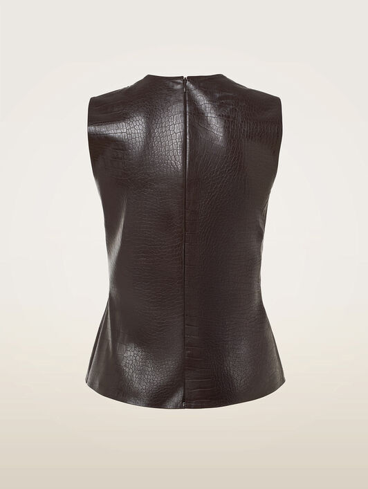 EMBOSSED ALLIGATOR TOP SLEEVELESS EMBOSSED ALLIGATOR TOP SLEEVELESS