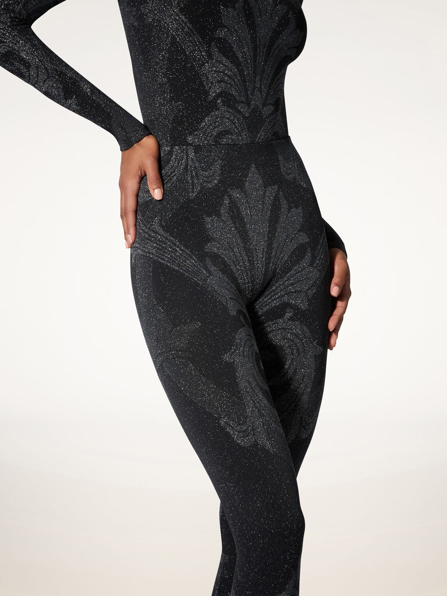 METALLIC JACQUARD TIGHTS METALLIC JACQUARD TIGHTS