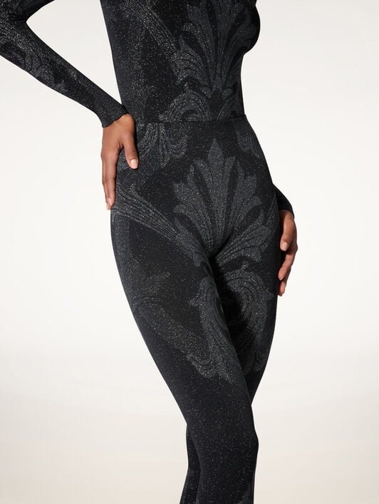 METALLIC JACQUARD TIGHTS METALLIC JACQUARD TIGHTS
