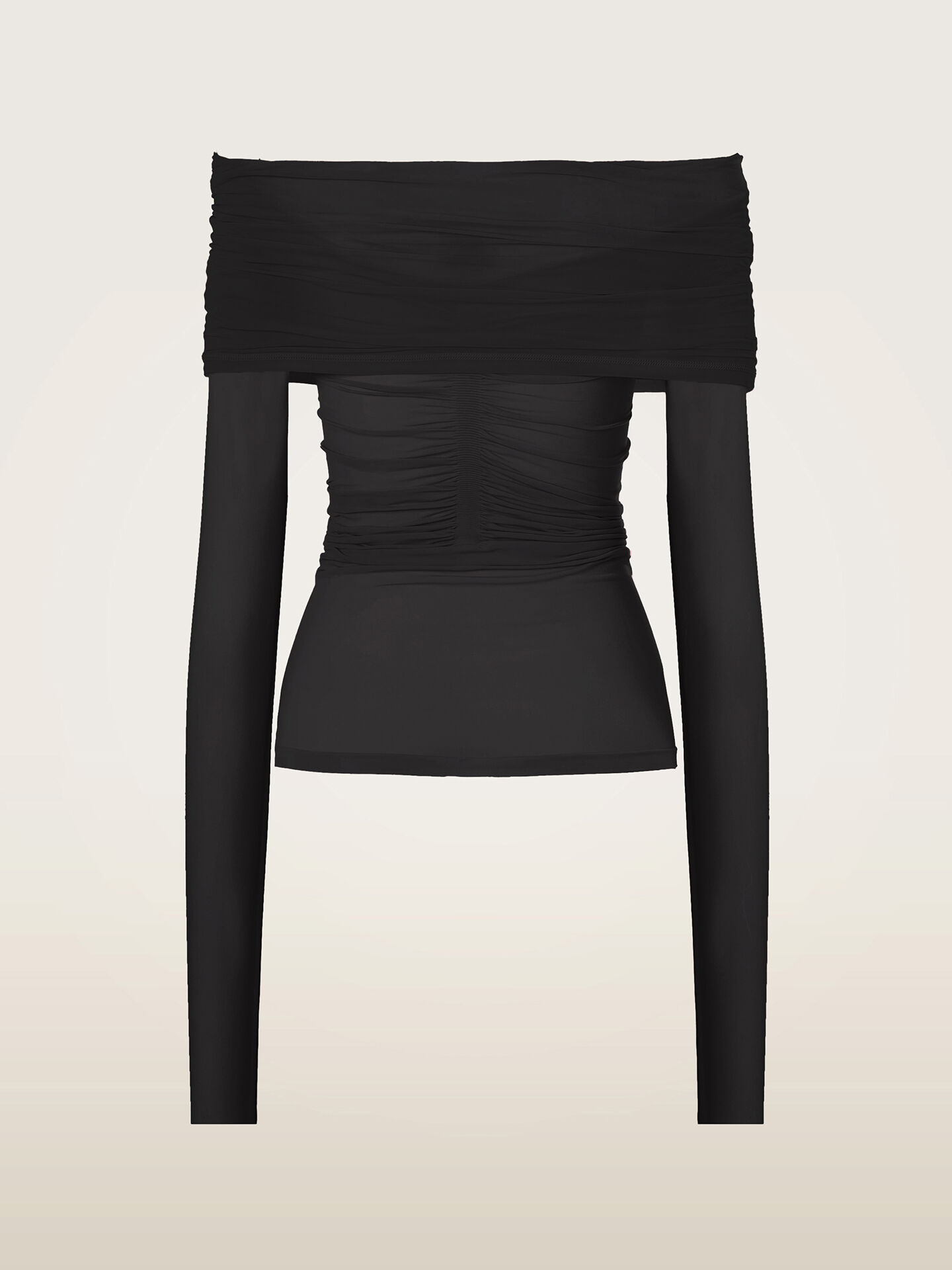 SHEER DRAPE TOP LONG SLEEVES SHEER DRAPE TOP LONG SLEEVES