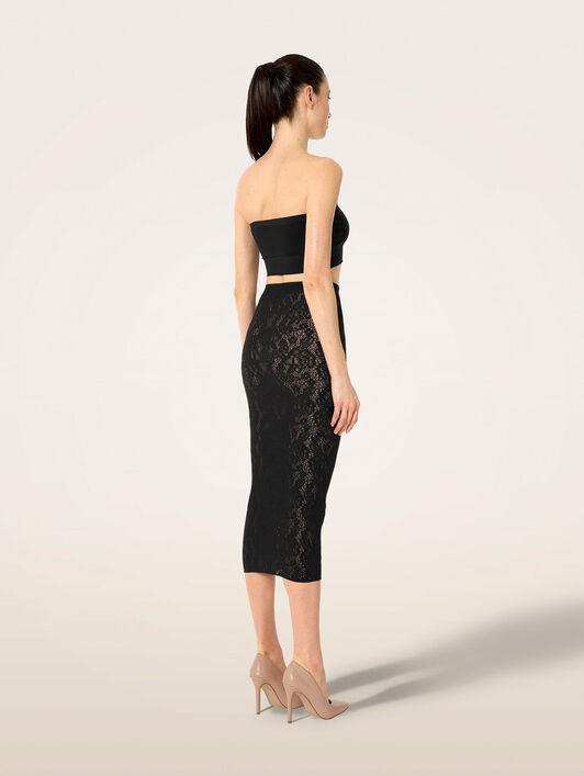 INFINITE ROSE NET SKIRT