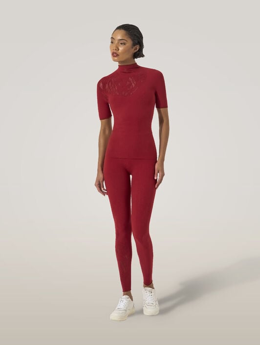 ROSE NET TOP SHORT SLEEVES ROSE NET TOP SHORT SLEEVES
