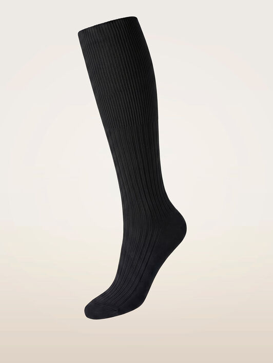 RIBBED CASHMERE BLEND KNEE-HIGHS