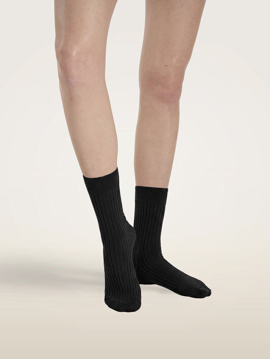 Ribbed Cashmere Blend Socks Ribbed Cashmere Blend Socks