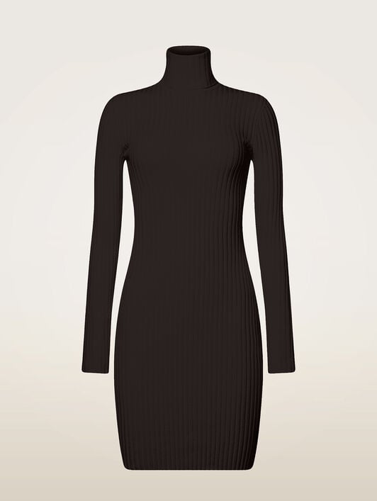 MERINO RIB DRESS