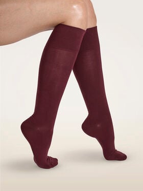 STRETCH COTTON KNEE-HIGHS