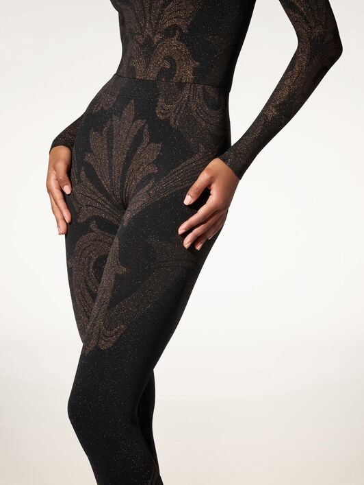 METALLIC JACQUARD TIGHTS METALLIC JACQUARD TIGHTS