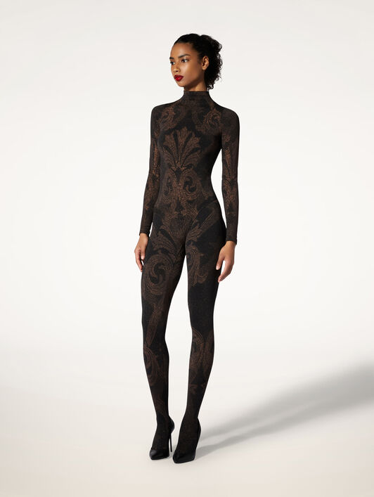 METALLIC JACQUARD TIGHTS METALLIC JACQUARD TIGHTS