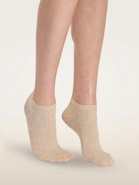 RIBBED COTTON SNEAKER SOCKS
