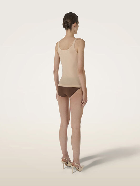 PURE WOOL TOP SLEEVELESS