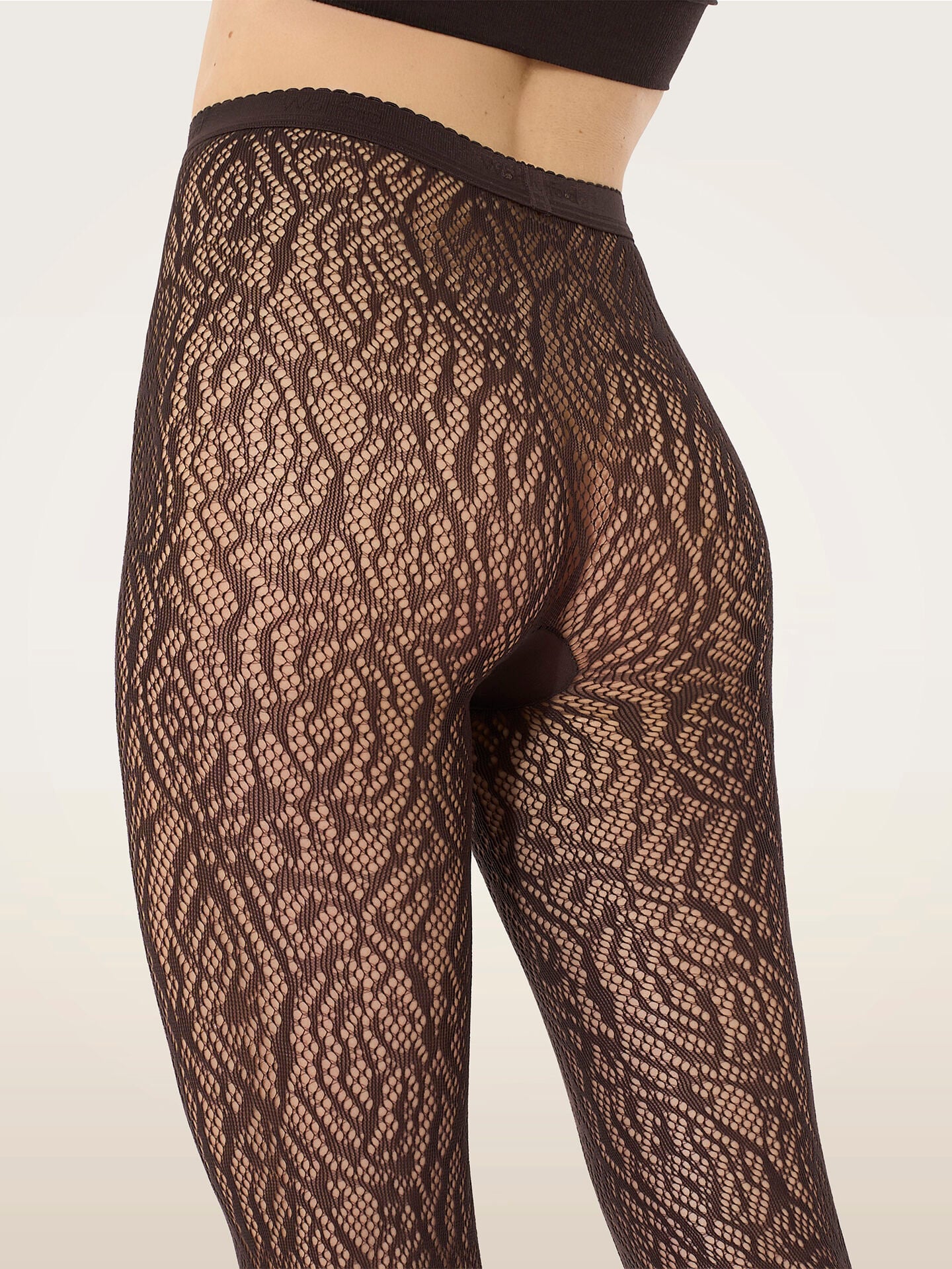 ROSE LACE EFFECT TIGHTS