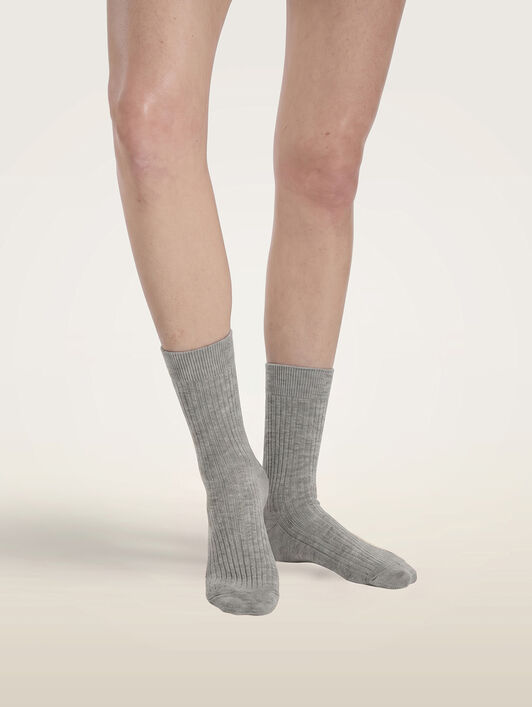 Ribbed Cashmere Blend Socks Ribbed Cashmere Blend Socks