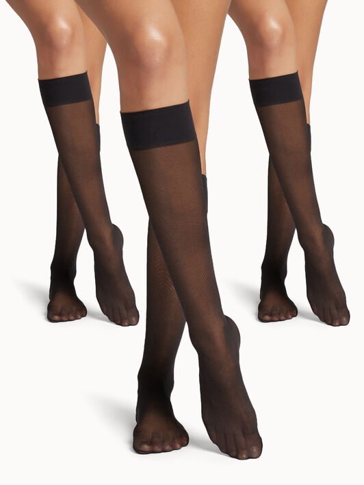 SATIN TOUCH 20 KNEE-HIGHS SET (3 UNITS) SATIN TOUCH 20 KNEE-HIGHS SET (3 UNITS)